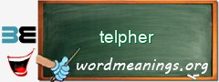 WordMeaning blackboard for telpher